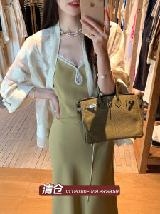 Lace Hollow V-Neck Waist-Cinching Solid Color Womens Strap Dress