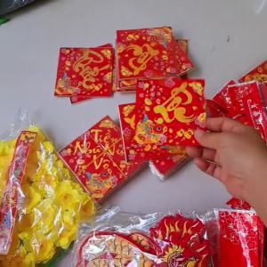 10 CÁI DECAL DÁN DƯA - BUỞI TRANG TRÍ TẾT CÓ SẴN KEO MẶT SAU QT2016