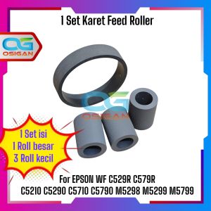 1Set Karet Penarik Kertas Feed Roll EPSON WF C529R C579RC5210 C5290 C5710 C5790 M5298 M5299 M5799