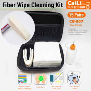 Easy Cleaner Kit Suit Ribbon Fibre Cleaning Wipes Fiber Optic Clean Wipe Portable FTTX Fiber Clean Set Optical Fusion Cleaner