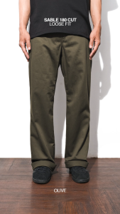 Vearst Workpants Sable 180 Cut Olive Chino Loose Fit