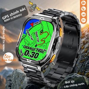 Đồng Hồ Thông Minh T-Rex 3 GPS Chống Nước 5 ATM Hỗ Trợ Hai Băng Tần GNSS La Bàn Thể Thao Quân Sự Dành Cho Nam Màn Hình AMOLED 1.96 Inch Hơn 150 Chế Độ Thể Thao