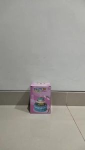 Mainan Birthday Rotary Cake Play Set Electric Kue Ulang Tahun Musik Lampu Berjalan