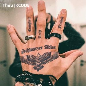 Đức Đại Bàng Đen Vật Tổ Chống Nước Bán Vĩnh Viễn Hình Xăm Tạm Thời Cho Nam Kéo Dài 1-2 Tuần Thiết Kế Hình Xăm Ma Thuật