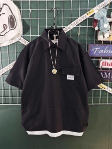 Áo Thun Nam Mùa Hè Dáng Rộng Tay Ngắn Quần Short Hai Mảnh Thời Trang Công Sở Phong Cách Nhật Bản Thường Ngày Thoải Mái Thoáng Khí