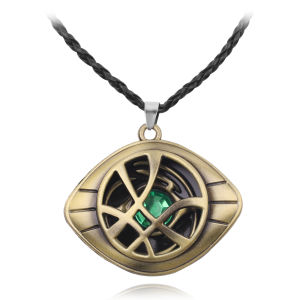 Potdemiel | Western Movies and TV Merchandise Eye of Agamotto Necklace Popular Alloy Keychain Necklace Accessory
