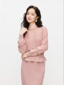Koradior | Fine Wool Elegant French Style Knit Top