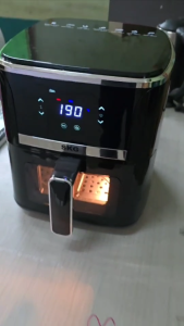 SKG Air fryer หม้อทอดไร้น้ำมัน ปุ่มสัมผัส 5ลิตร 1400w รุ่น SK-COG3 สีดำ มีช่องเห็นอาหาร