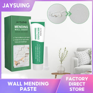 Jaysuing น้ำยาซ่อมผนังกันเชื้อราทาสีเล็บน้ำยาทาเล็บครีมฟื้นฟูแห้งเร็วพร้อมเครื่องขูดติดผนังอเนกประสงค์แบบยาแนวยาแนวกันเชื้อราสำหรับซ่อมครีมสีขาวเครื่องมือสำหรับรูรอยแตก