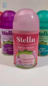 Pengharum ruangan otomatis Stella Matic Refill isi ulang otomatis semprot spray Pelembap Ruangan Beraroma Aluminium Refill Air Freshener Beragam Aroma Ruangan - Lazada