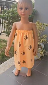 กระโจมอก ผ้าขนหนู เด็กเล็ก 1-3 ขวบ แบบยางยิดรอบตัว และ ตีนตุ๊กแกแปะ สำหรับสูงไม่เกิน 95 ซม.