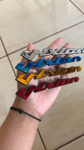 Emblem VIXION Akrilik timbul logo bahan akrilik 3D STIKER MOTOR TIMBUL