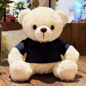 Teddy Bear Doll Plush Toys Wearing Clothes Company Activity Gifts Printed Logo Small Bear Plushie Soft Stuffed Toys for All Ages