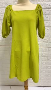 DELIVIA DRESS WANITA CREPE FLARIE / DRESS TERUSAN WANITA LENGAN PUFF