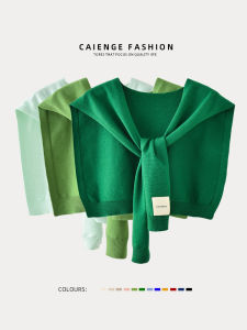 Spring Autumn 2025 New Thin Knitted Shawl Womens Summer Air Conditioned Office Shoulder Neck Protector Small Half Shoulder