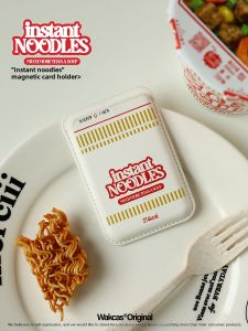 Original Design Magnetic Mobile Phone Card Holder Suitable for Magsafe Card Cover Trendy Individual Niche Design PU Leather