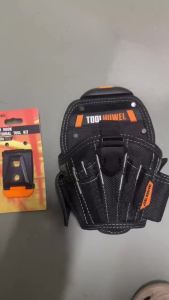 TOOLHUWEI Large Drill Holster Pouch Bit Pouch for Tool Belt Hand Electric Drill Belt Bag Portable Waist Tool Bag Storage Toolkit