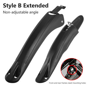 1pair Bicycle wheel fender Adjustable Universal Mountain Bike Fender Set for 24/26in Wheels Front Rear Mudguard Bicycle Mud Flap