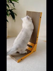 [SG SELLER] L-Type Cat Scratch Board Vertical Wear-Resistant Non-Chip Large Cat Scratching Board Scratch-Resistant Anti-Scratch