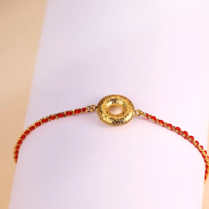 Chow Sang Sang 周生生 999.9 24K Pure Gold Essence Ping An Peace Buckle Bracelet for Women 18cm 96433B Price-by-Weight 3.36g Gold