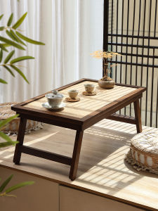 YILI DECO | Bàn Trà Thấp Gập Gọn Gỗ Nguyên Khối