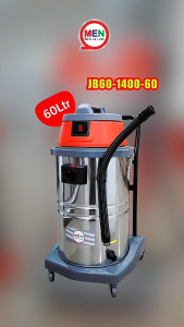 Mesin Vacuum Cleaner Wet Dry Blower 60L Liter Roda MEN JB60-1400-60L Sedot Debu Stainless Steel