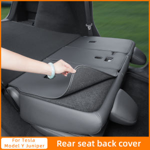 Rear seat backrest protection pad For Tesla Model Y Juniper Trunk Rear Seat Back Cover Backrest Protector Cover Protection Mat