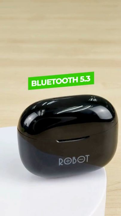ROBOT T30 Plus Headset TWS Wireless Earphone Airbuds T30 Plus Original BT 5.3 ORIGINAL 12 Months Warranty