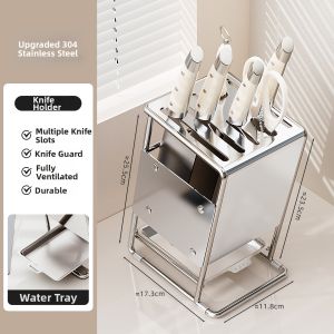 Stainless Steel 304 Knife Holder Storage Organizer