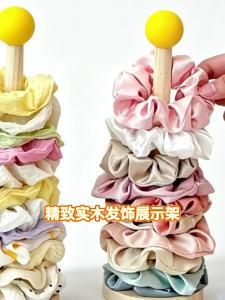 Wooden Hair Band Holder Children Rubber Band Hair Rope Accessories Storage Rack Display Shelf Bracelet and Jewelry Display Stand