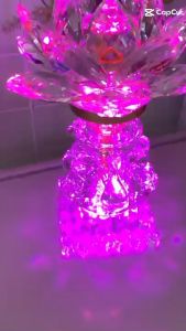 Đèn led sen pha lê 36ánh sáng đủ màudùng trang trí bàn thờ phậtgia tiên.