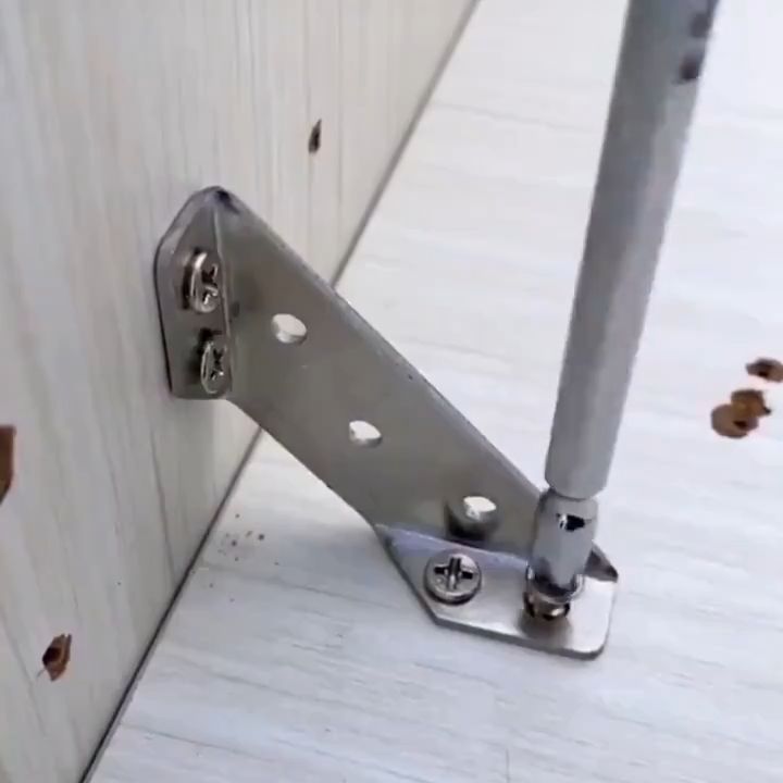 🔥3 Days Arrival🔥10/20Set Universal Furniture Corner Brackets Angle Connector Frame Triangle Support Stainless Steel Corner Brace with Screws