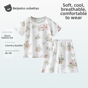 Usbettas | Summer Pure Cotton Baby Sleepwear Set for Boys