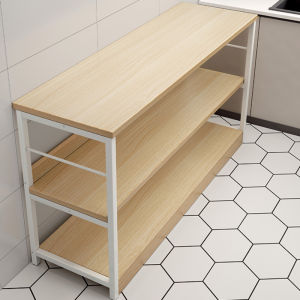 Floor-standing Multi-function Kitchen Storage Rack Dish Cabinet Large Capacity Shelf