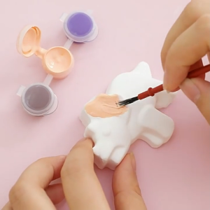 FH-M385 Mainan Edukasi Anak Alat Lukis Patung Gypsum Motif Animasi Lucu / Paint Gypsum Mainan DIY