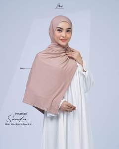 Pashmina Saadia Hijab Arrafi Pashmina Kaos Rayon Premium Jilbab pashmina Terbaru