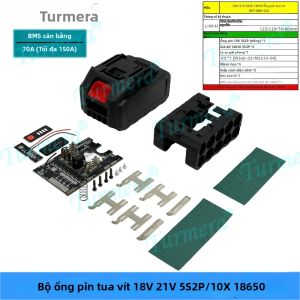 Hộp Đựng Pin Máy Vặn Vít Makita 18V 21V Có BMS 70A Max 150A Kẹp Pin 18650 Tương Thích Pin Nickel 5X 10X 15X 20X