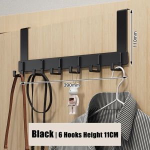 Over Door Hooks No Drill Hanging Rack Wall Mounted Clothes Hanger Organizer for Entryway Door Back Door Storage