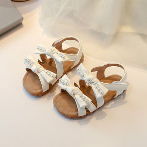 Summer New Style Pearl Bow Children Sandals