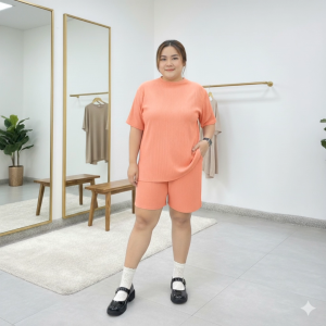 แฟชั่นใหม่! ชุดเซ็ทโอเวอร์ไซส์สาวอวบ ผ้านิ่มใส่สบาย ลายเปลือกไม้สุดชิค อก 42-54 นิ้ว สะโพก 50 นิ้ว เอว 32-42 นิ้ว ใส่เที่ยว ใส่ช้อป ใส่ทำงานได้ทุกโอกาส ใส่แล้วดูหรูหรา ราคาน่ารักพร้อมส่งทั่วไทย พร้อมส่ง TZ4002