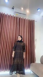 MIDI DRESS WANITA DEWASA TERBARU / DRESS MIDI FIOLHA LENGAN 7/8 / DRESS MIDI RAYON PREMIUM