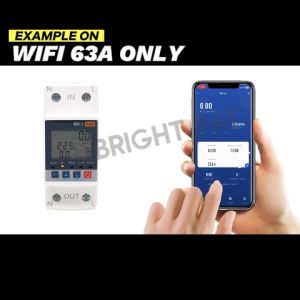 POTRIC SMART WIFI Power Monitoring Meter 63A Smart Meter Timer Control Anywhere DIN Rail Mount Circuit Breaker TUYA