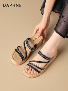 Daphne | Thick Sole Platform Slide Sandals