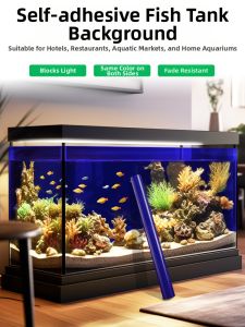 XIANXIANWUFANG | Waterproof UV-Blocking Fish Tank Background Sticker