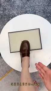 Lefu shoes square head flat bottom fashion professional womens shoes 35-40 size