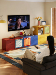 MEISD | Tủ TV Phòng Khách Phong Cách Dopamine Tự Lắp Ráp Mô-đun