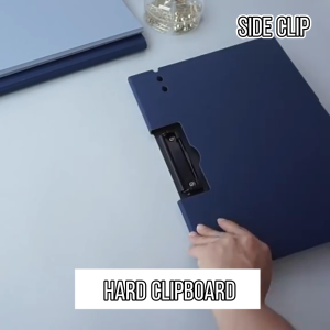 Clipboard Long with Cover Folder Board Black Metal Clip Board for Art/Business/Note