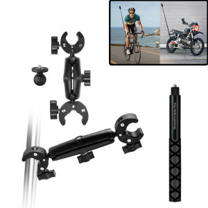 For Insta360 X5 X4 X3 X2 Motorcycle Bike Mount Selfie Stick for GoPro DJI Bicycle Moto Monopod Handlebar Camera Accessories