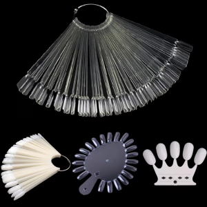 Bộ Dụng Cụ Mẫu Móng Giả Hình Quạt Sơn Gel UV Trang Trí Móng Nghệ Thuật Kích Thước M Dành Cho Salon