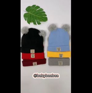 Topi Kupluk Moonlight 15 / Topi PomPom 15 Anak Laki Laki Perempuan